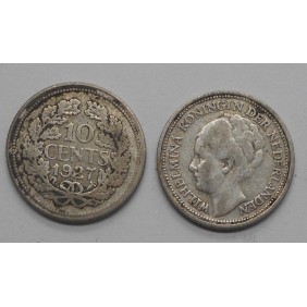 NETHERLANDS 10 Cents 1927 AG