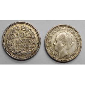 NETHERLANDS 10 Cents 1930 AG