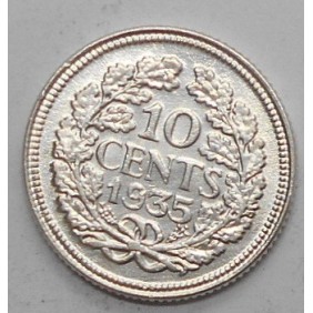 NETHERLANDS 10 Cents 1935 AG