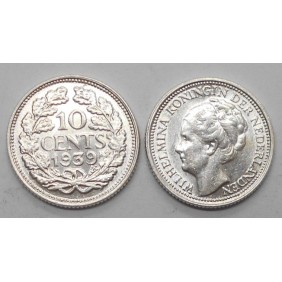 NETHERLANDS 10 Cents 1939 AG