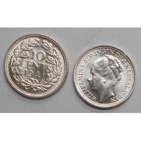 NETHERLANDS 10 Cents 1941 AG