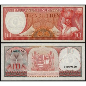 SURINAME 10 Gulden 1963