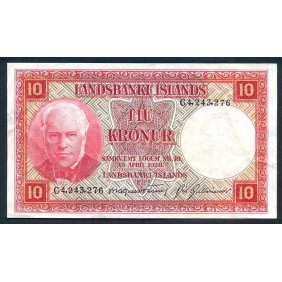 ICELAND 10 Kronur 1928