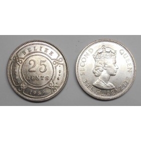 BELIZE 25 Cents 1989