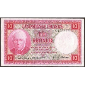 ICELAND 10 Kronur 1928