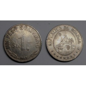 BOLIVIA 1 Peso Boliviano...