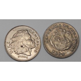 COLOMBIA 10 Centavos 1964
