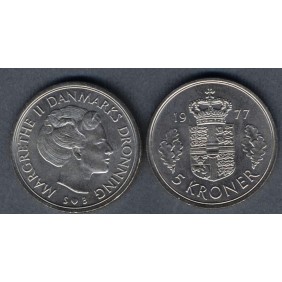 DENMARK 5 Kroner 1977