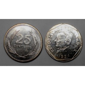 EL SALVADOR 25 Centavos 1994