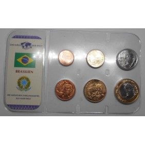 BRAZIL Set coins 2004/2007