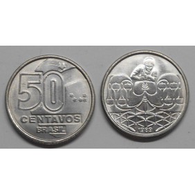 BRAZIL 50 Centavos 1989