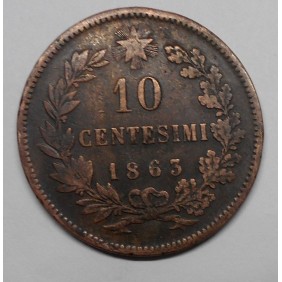 10 Centesimi 1863