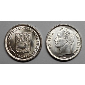 VENEZUELA 50 Centimos 1954 AG