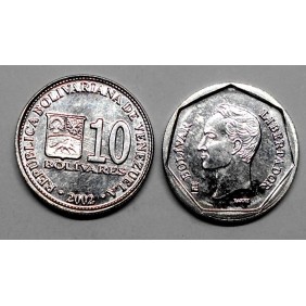 VENEZUELA 10 Bolivares 2002