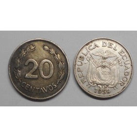 ECUADOR 20 Centavos 1959