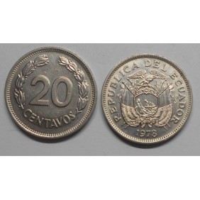 ECUADOR 20 Centavos 1978