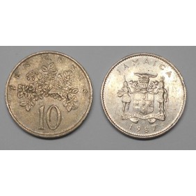 JAMAICA 10 Cents 1987