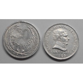 URUGUAY 50 Centesimos 1965
