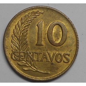 PERU 10 Centavos 1961
