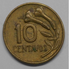 PERU 10 Centavos 1969
