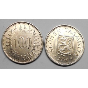 FINLAND 100 Markkaa 1958 AG