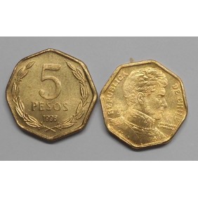 CHILE 5 Pesos 1998
