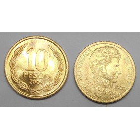 CHILE 10 Pesos 2004