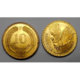 CHILE 10 Centesimos 1967