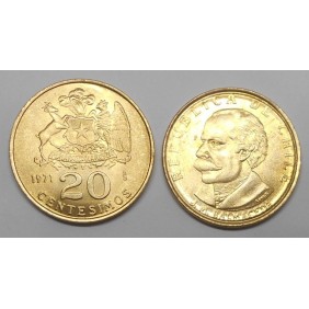 CHILE 20 Centesimos 1971 J....