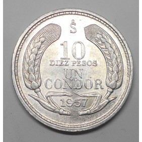 CHILE 10 Pesos 1957