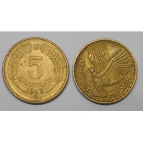 CHILE 5 Centesimos 1969