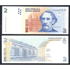 ARGENTINA 2 Pesos 2002 Serie H