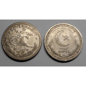 PAKISTAN 1/2 Rupee 1948