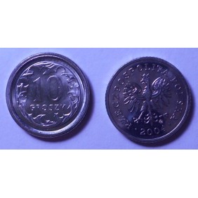 POLAND 10 Groszy 2004