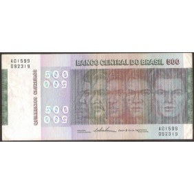 BRAZIL 500 Cruzeiros 1974...