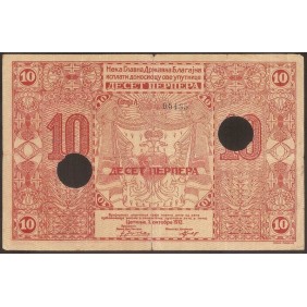 MONTENEGRO 10 Perpera 1912