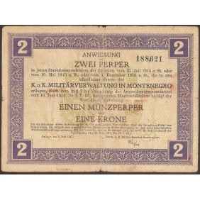 MONTENEGRO 2 Perper 1917