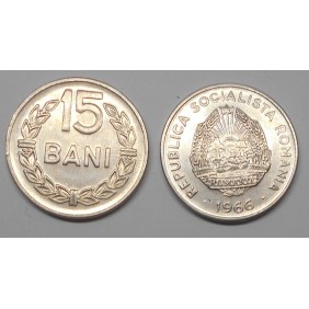 ROMANIA 15 Bani 1966