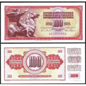 YUGOSLAVIA 100 Dinara 1965