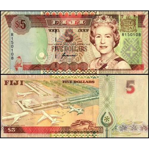 FIJI 5 Dollars 1998