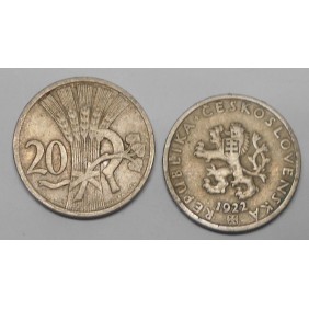 CZECHOSLOVAKIA 20 Haleru 1922