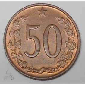 CZECHOSLOVAKIA 50 Haleru 1964