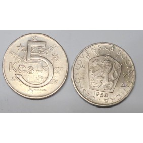 CZECHOSLOVAKIA 5 Korun 1968