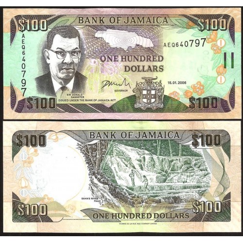 JAMAICA 100 Dollars 2006