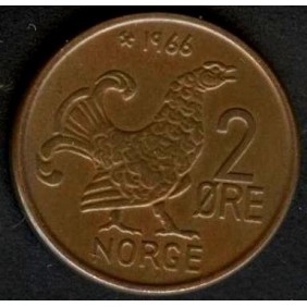 NORWAY 2 Ore 1966