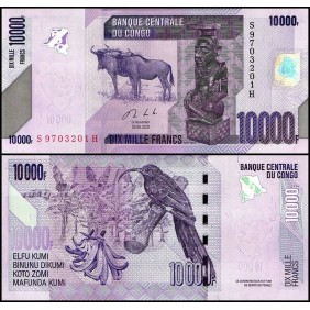 CONGO DEMOCRATIC 10.000...