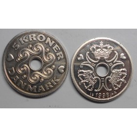 DENMARK 5 Kroner 1998