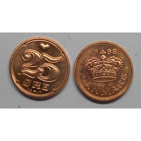 DENMARK 25 Ore 1998