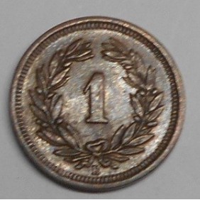 SWITZERLAND 1 Rappen 1924