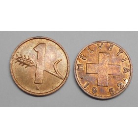 SWITZERLAND 1 Rappen 1952